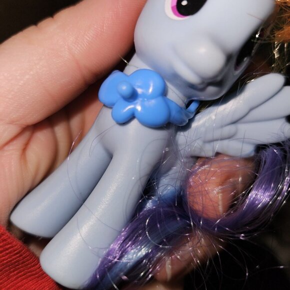 2 Hasbro MLP My Little Pony 3" Rainbow Dash Toy Lot Brushable Tail READ - Picture 12 of 12